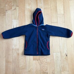 Patagonia Synchilla Fleece Jacket Coat size 4T Navy Red Kids Boys Girls Toddler